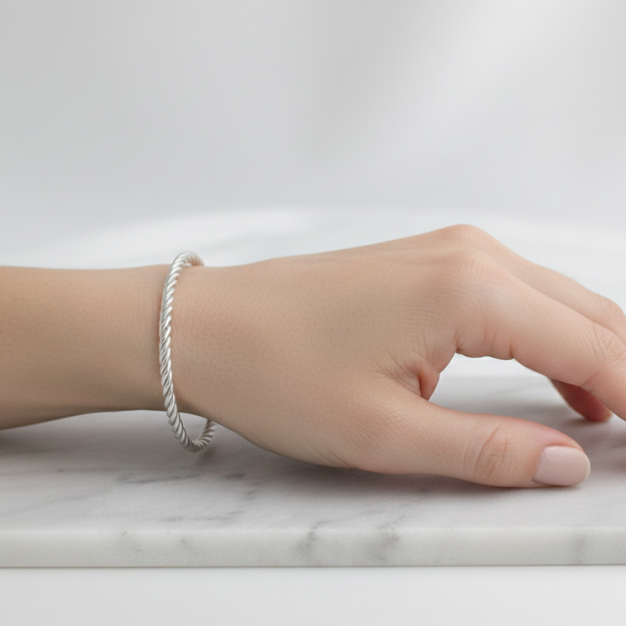 Bracelete Em Aço Inoxidável