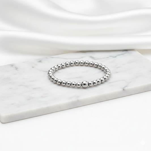 Pulseira bolinha Em Aço Inoxidável