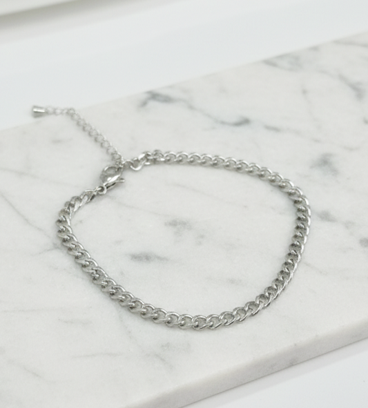 Pulseira Corrente Em Aço Inoxidável