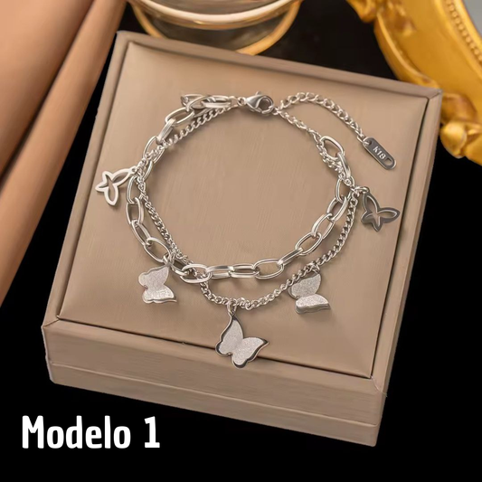 Pulseiras Duas volta borboleta